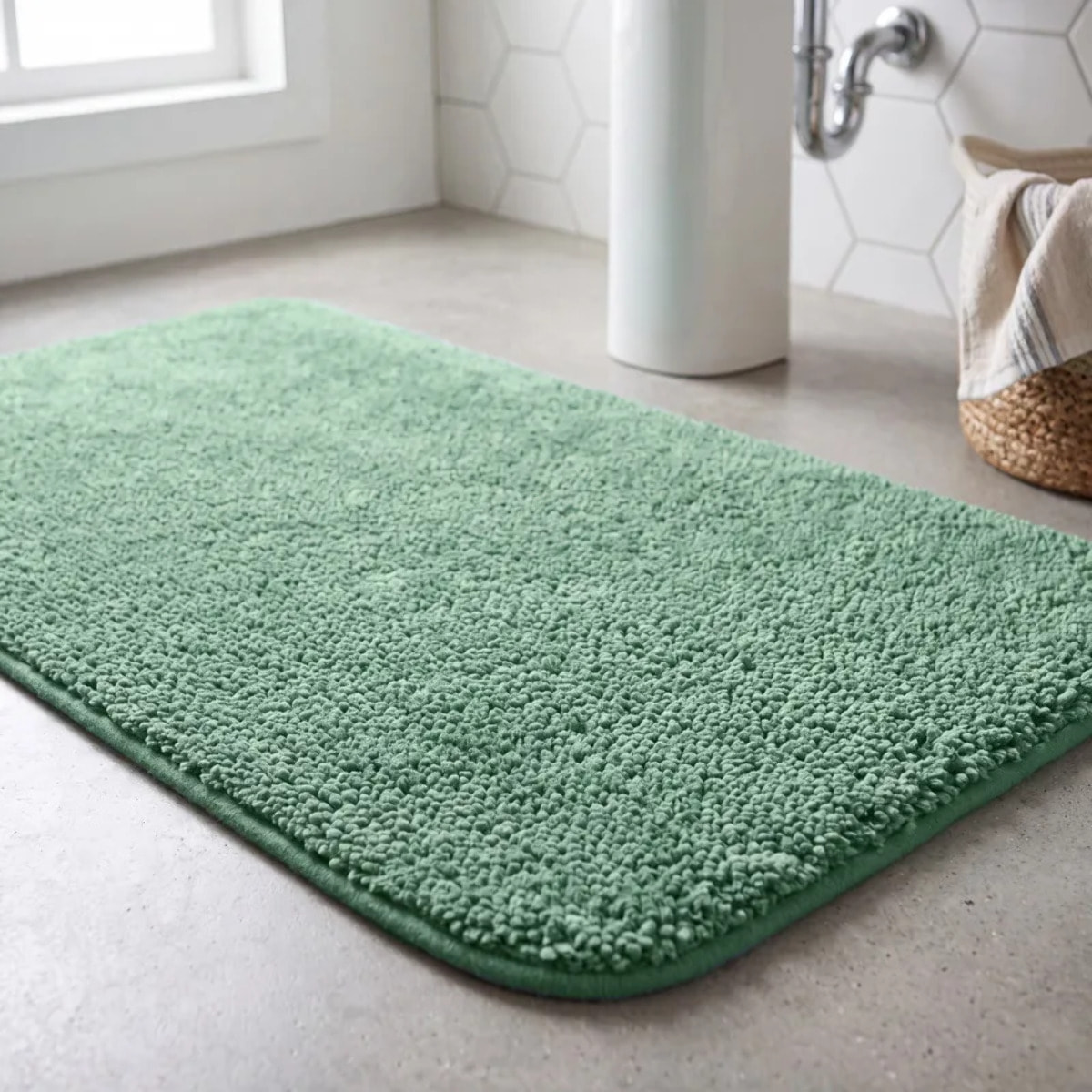 Tapis de bain Microfibre HIGHLAND Vert Basil Spirella