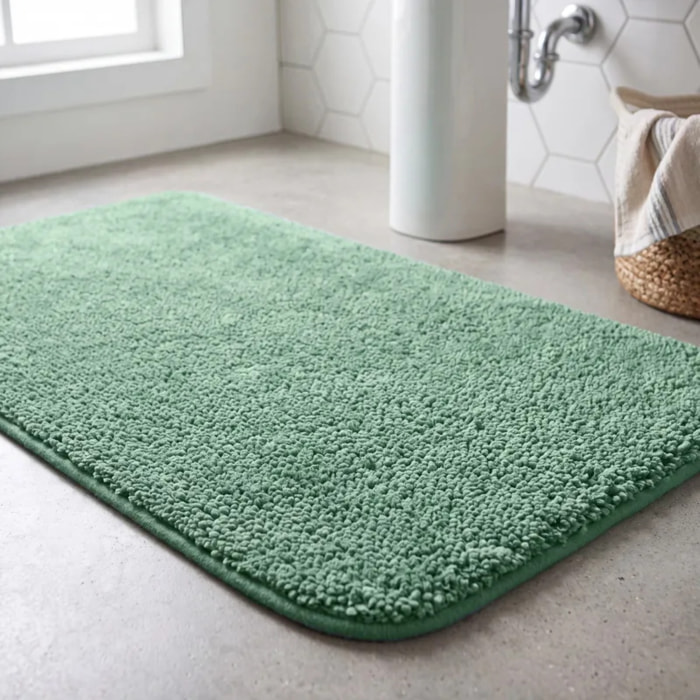 Tapis de bain Microfibre HIGHLAND Vert Basil Spirella