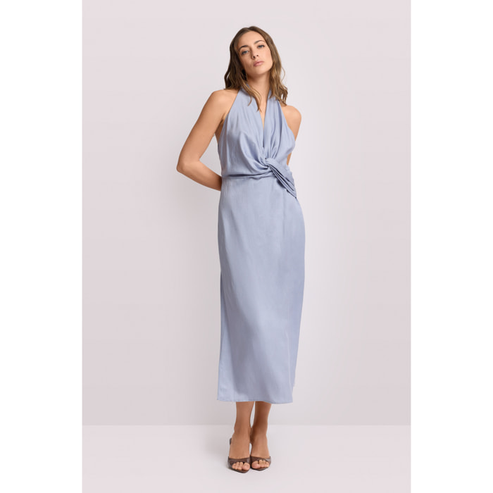Kocca - Abito con scollo all'americana Donna, Tinta unita, Scollo a V