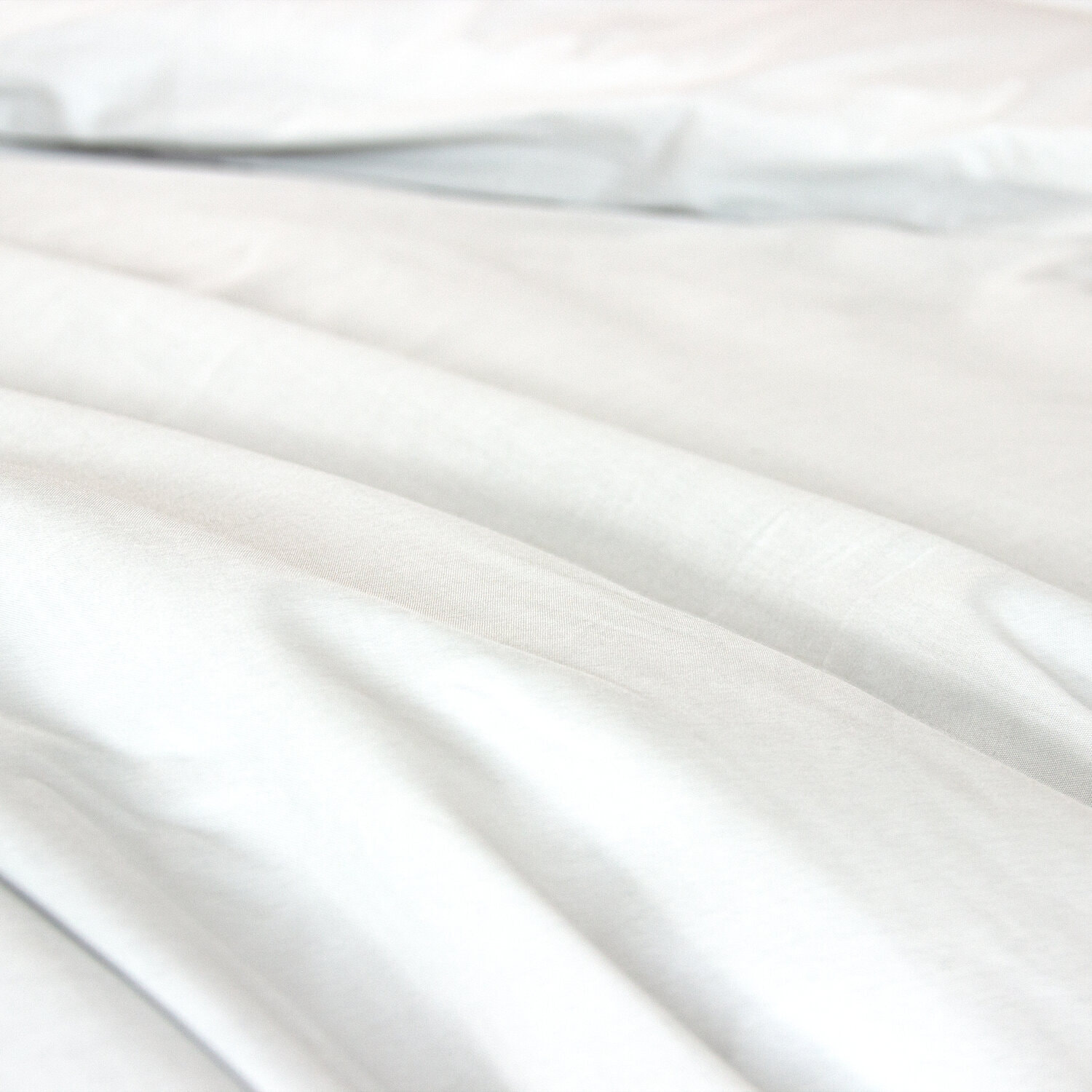 Parure housse de couette coton blanc