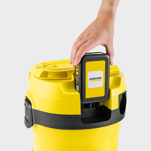 Aspirateur eau et poussière sans fil Karcher WD 2-18 Battery Set V-12/18 - Batterie 18V- Capacité 12L- Batterie et chargeur inclus