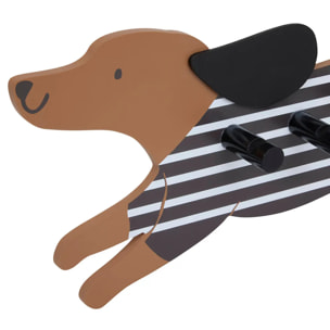 Patère Scott marron 5 crochets