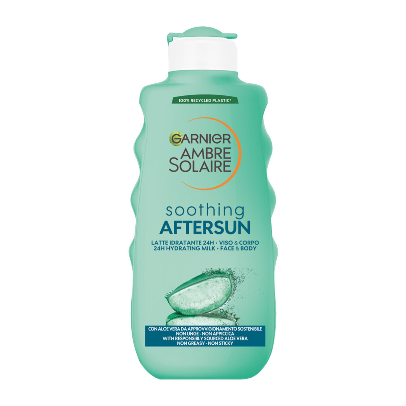 2x Doposole Latte Idratante Lenitivo con Aloe Vera per Viso e Corpo Ambre Solaire - 2 Flaconi da 400ml
