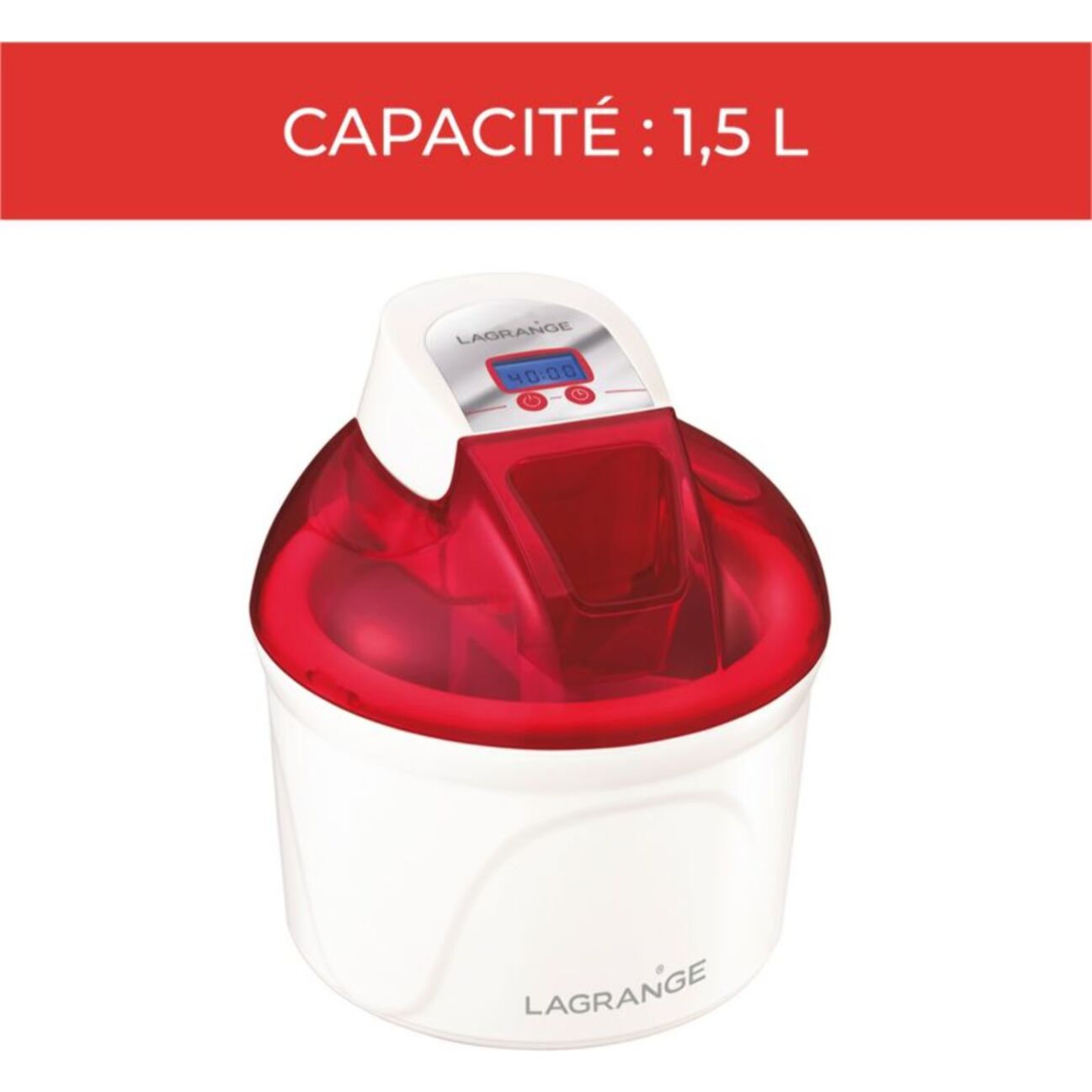 Sorbetière LAGRANGE 409005 cerise