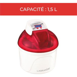 Sorbetière LAGRANGE 409005 cerise