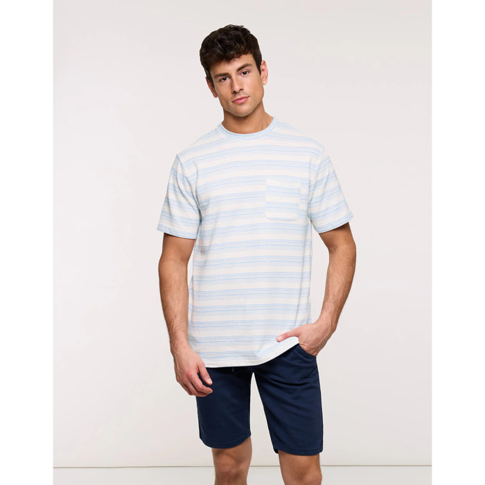 Camiseta Manga Corta Azul - Quepos