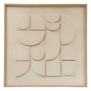 Toile 3D Catalina blanc 60x60cm