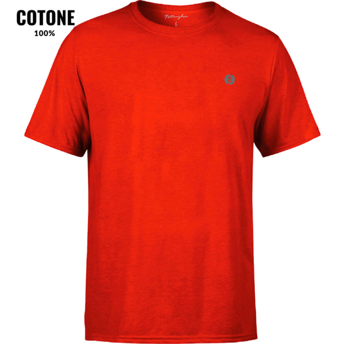 T-shirt da Uomo Girocollo in 100% Cotone Nottingham, Art. 25792 Rosso