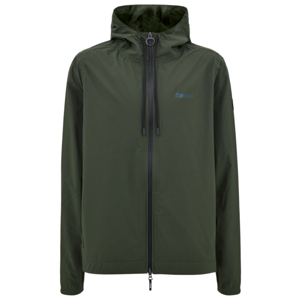 Pluvia - Chaqueta Impermeable Con Capucha - Verde Militar - Hombre