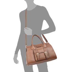 Bagaladi bolso tote mujer. Piel auténtica Dollaro.