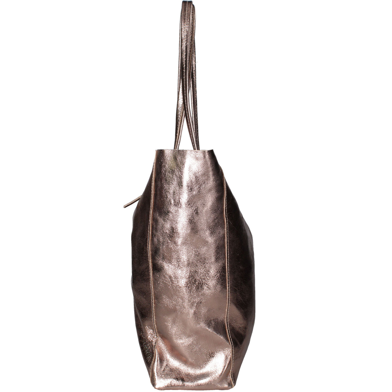 Borsa Shopper  da donna In Vera pelle Made in Italy 40x36x11 cm