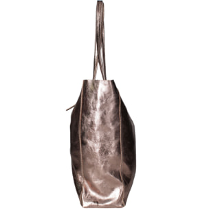 Borsa Shopper  da donna In Vera pelle Made in Italy 40x36x11 cm