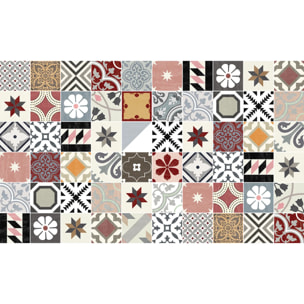 Sticker carrelage - Ambiance Sticker - 60 CARREAUX DE CIMENT MEUBLE AUTHENTIQUES LIVINAEA - 10x10cm