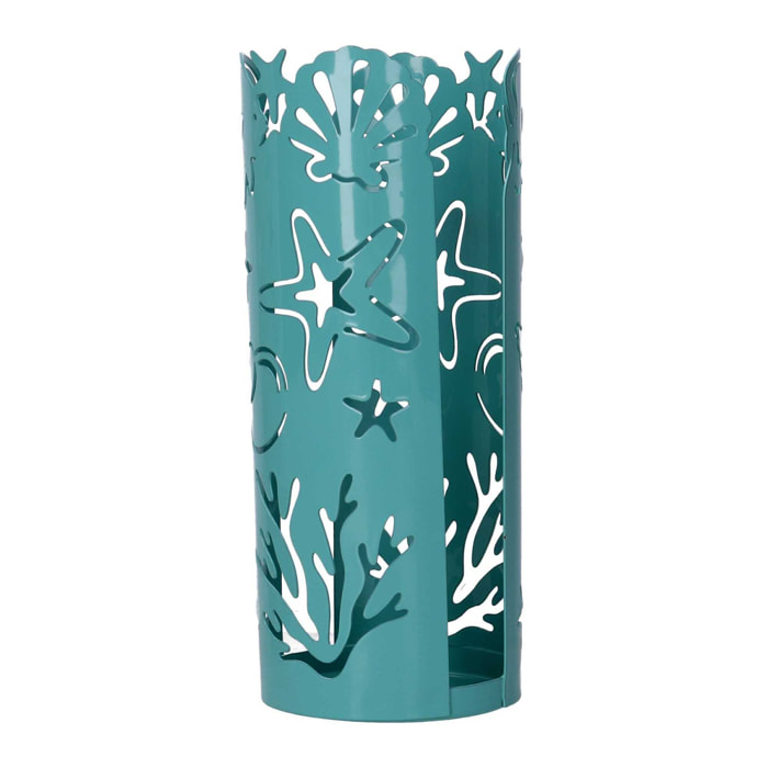 Portabicchiere in metallo mare verde acquatondo cm ø8h20