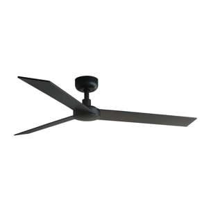 RUDDER L Ventilateur noir/noyer