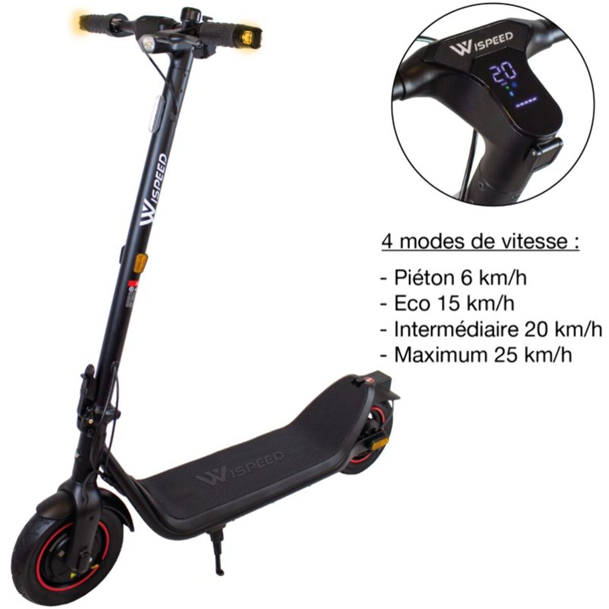 Trottinette électrique WISPEED C10-40 Pro Noir