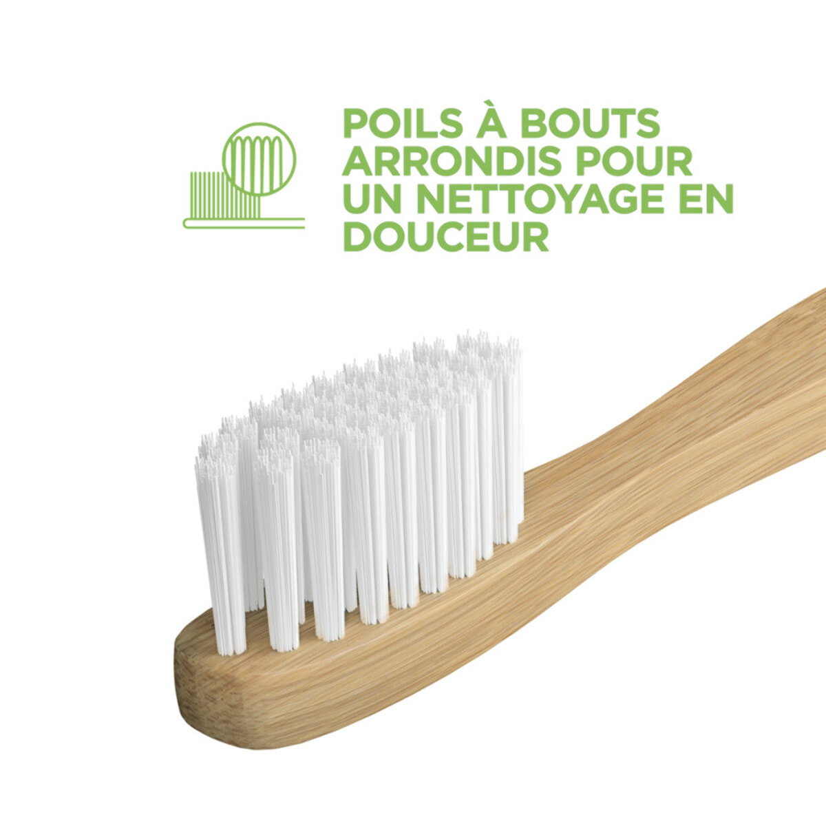 6 Brosses à Dents Signal Bambou Naturel Souple (Lot de 6 )