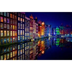 Tableau ville Fenêtre d'Amsterdam Tableau plexiglas