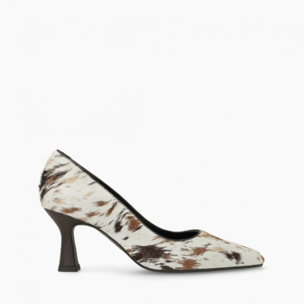 ZAPATOS DE SALÓN ANIMAL PRINT NATURAL GENOMA-INO