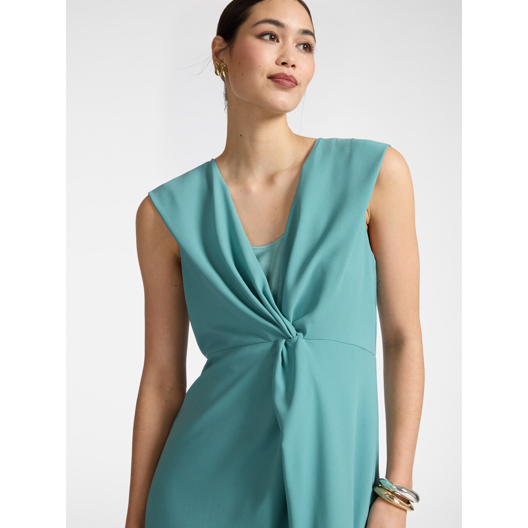 Elena Mirò - Vestido con nudo delante - Light - blue