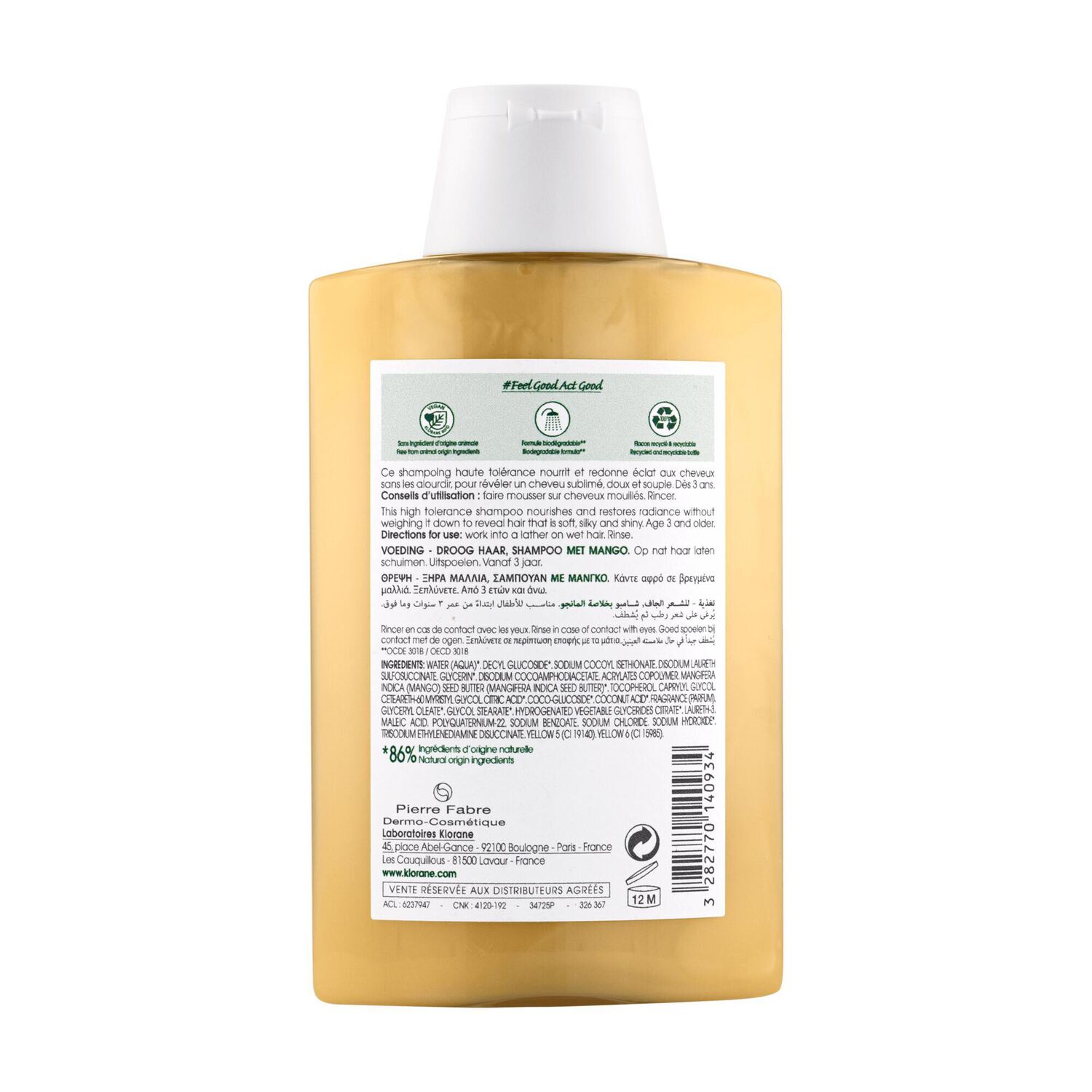 Mangue  - Shampoing Nutrition - Cheveux Secs