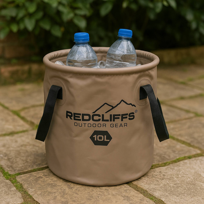 Well home cubo plegable con asas redondas ø24x25cm de 10l