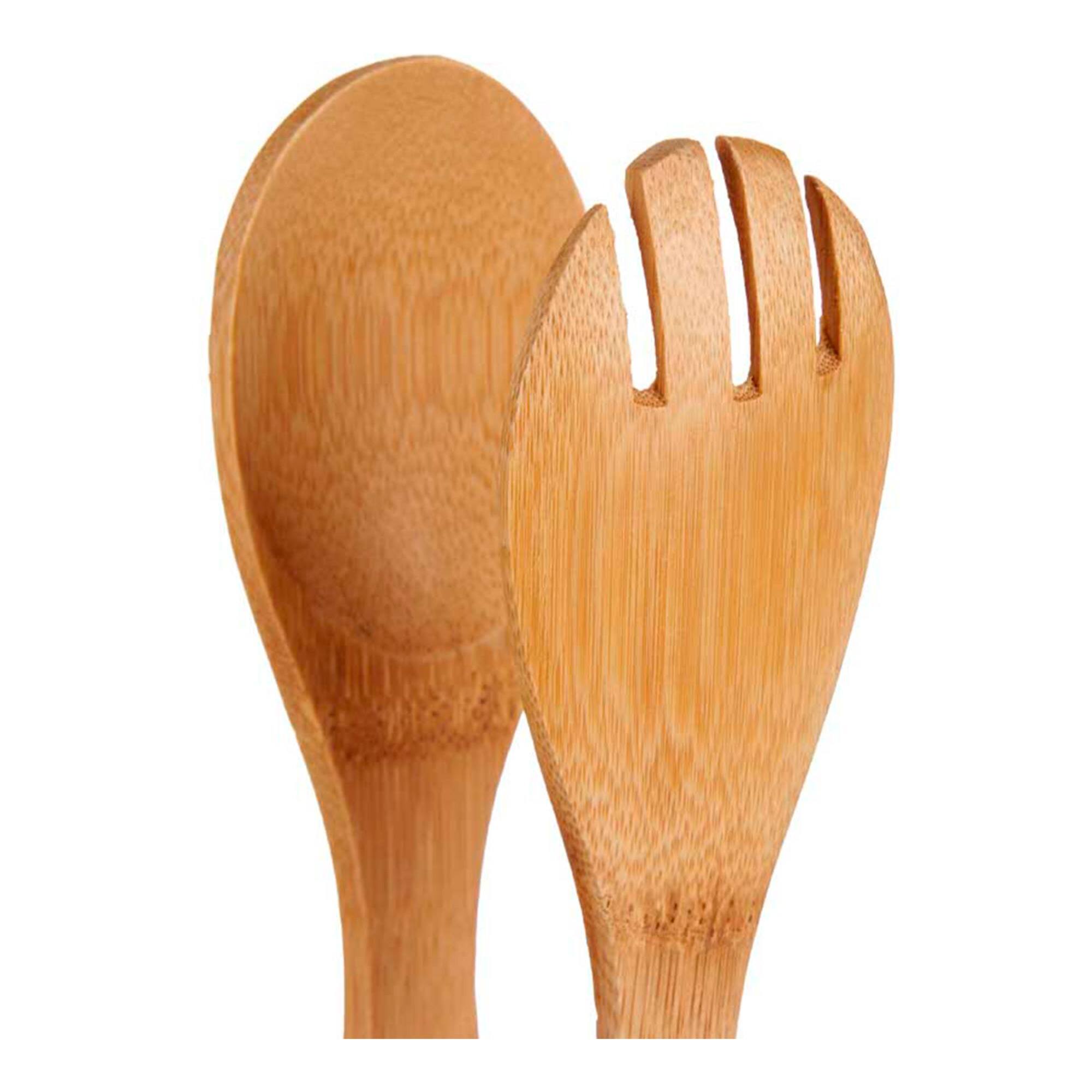 Pinza bambu cocina cuchara tenedor colección kinvara