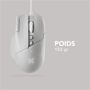 Souris Gamer Filaire SKILLKORP M15 BLANCHE V2 Progress