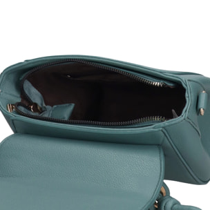 Borsa a mano da donna - Modello Celeste Chic - Pelle vegana PU - 25.0 x 15.0 x 11.0 cm