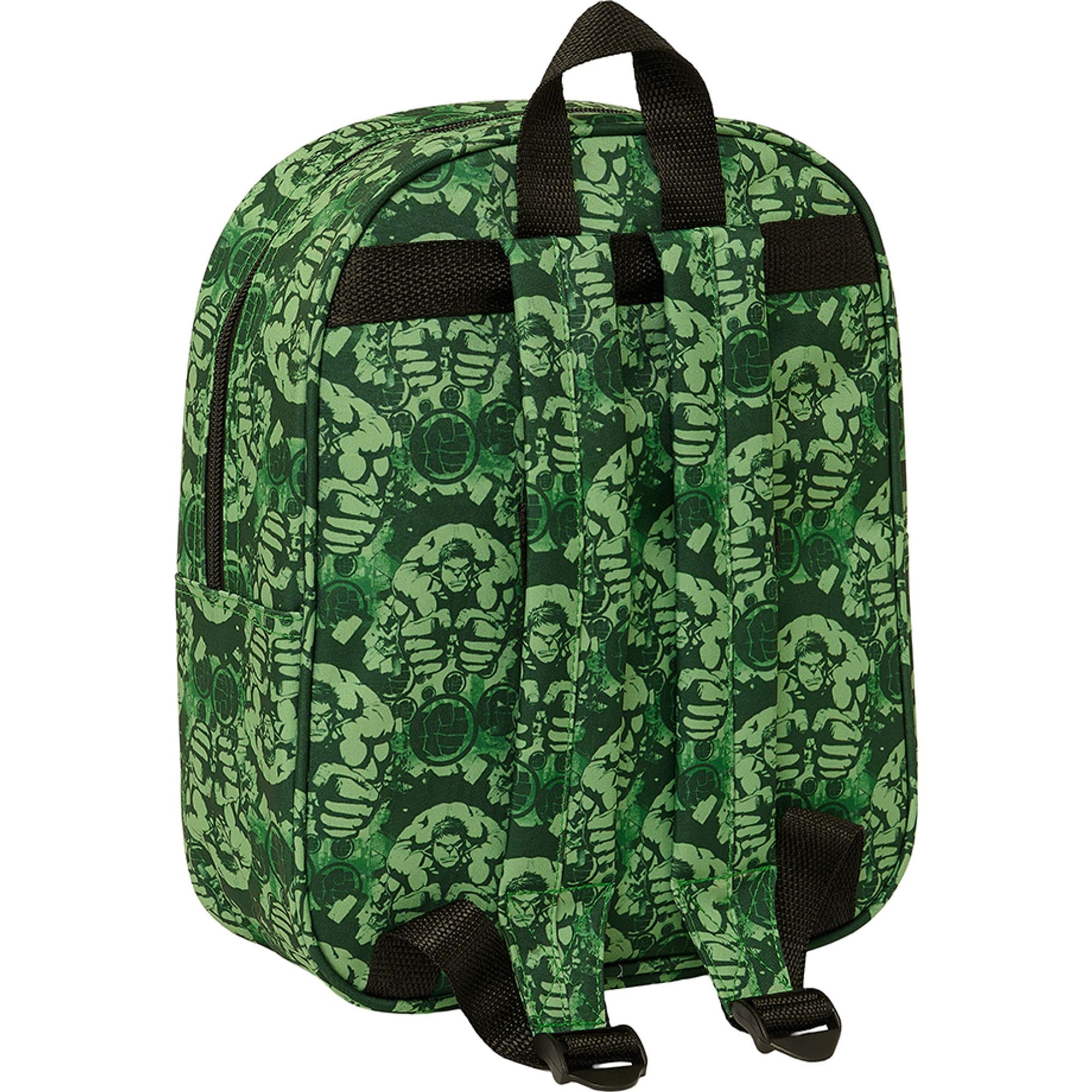 Mochila guarderia 3d bolsillo red hulk