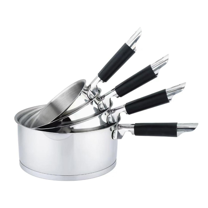 Set de 4 casseroles inox    induction