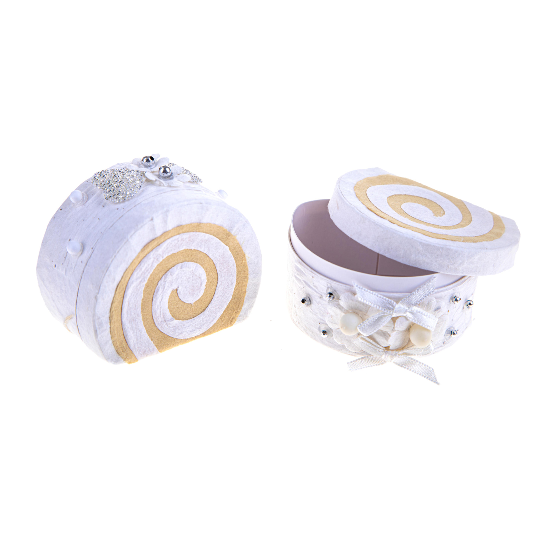 5000 - Pezzi 10 - 7x5,5x4 cm - Colore: Bianco - Bianchi Dino - Confetti e articoli per le nascite e matrimonio