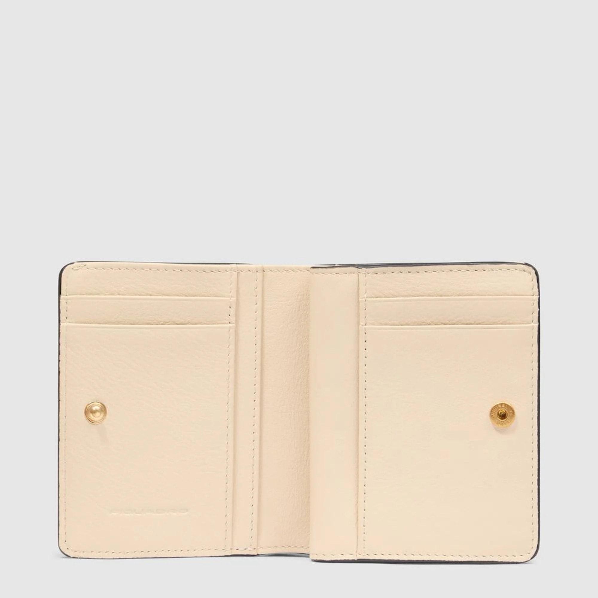 Piquadro Portafogli da in pelle con portamonete, porta carte di credito e protezione RFID