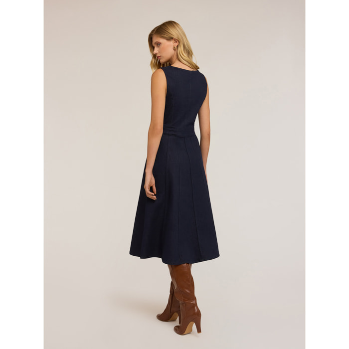 Motivi - Vestito midi in denim - Blu