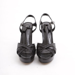 SANDALO PLATEAU PAILLETTES CHOCOLA' NERO