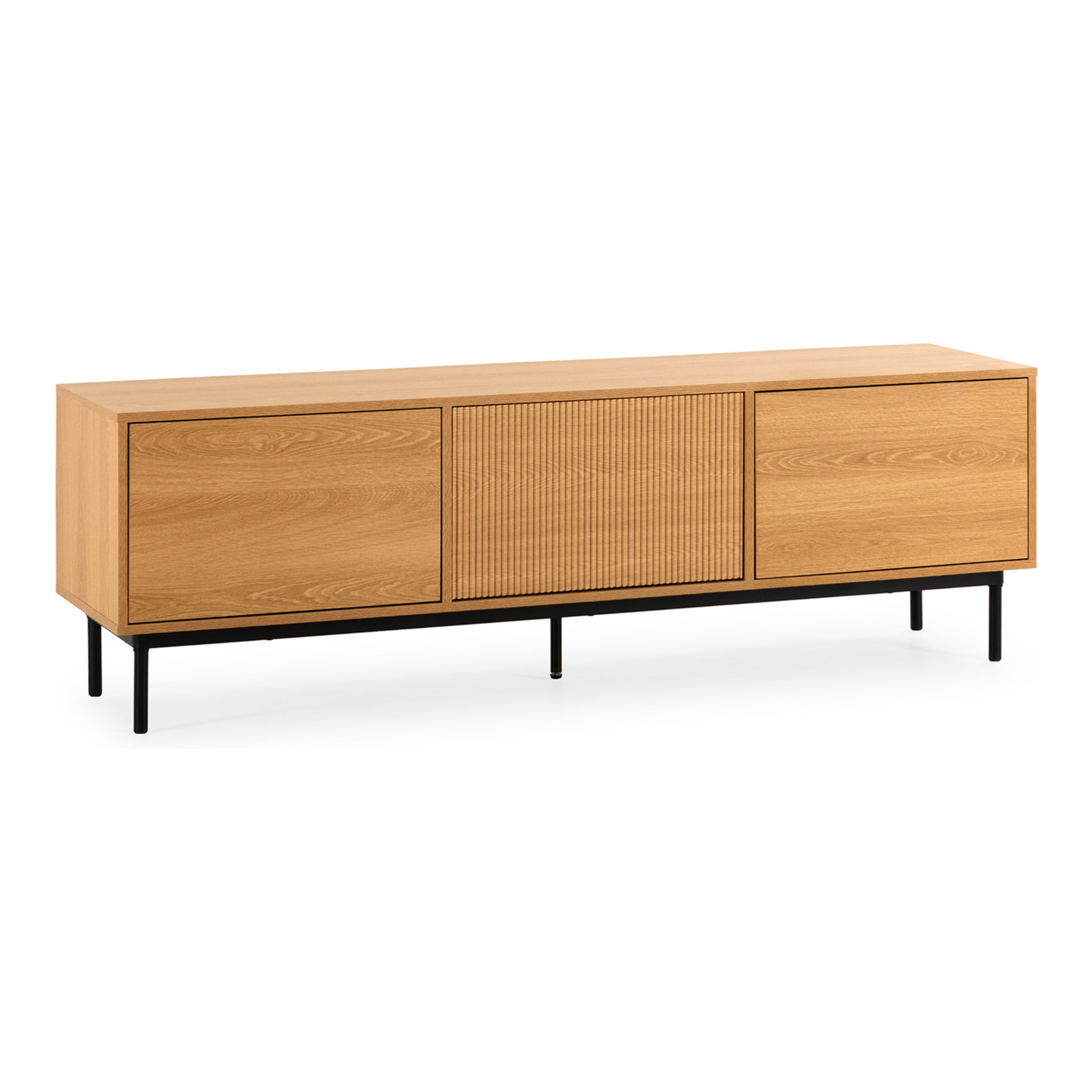 Mueble Tv Florida 3 puertas efecto Roble