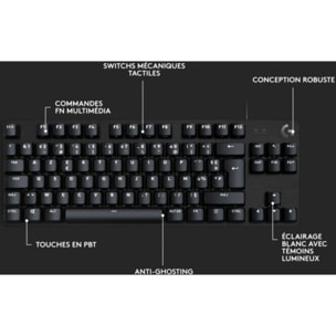 Clavier gamer LOGITECH G413SE TKL Mecanique Tactile