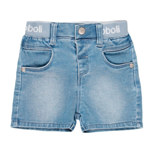 Bermudas denim punto de bebé niño