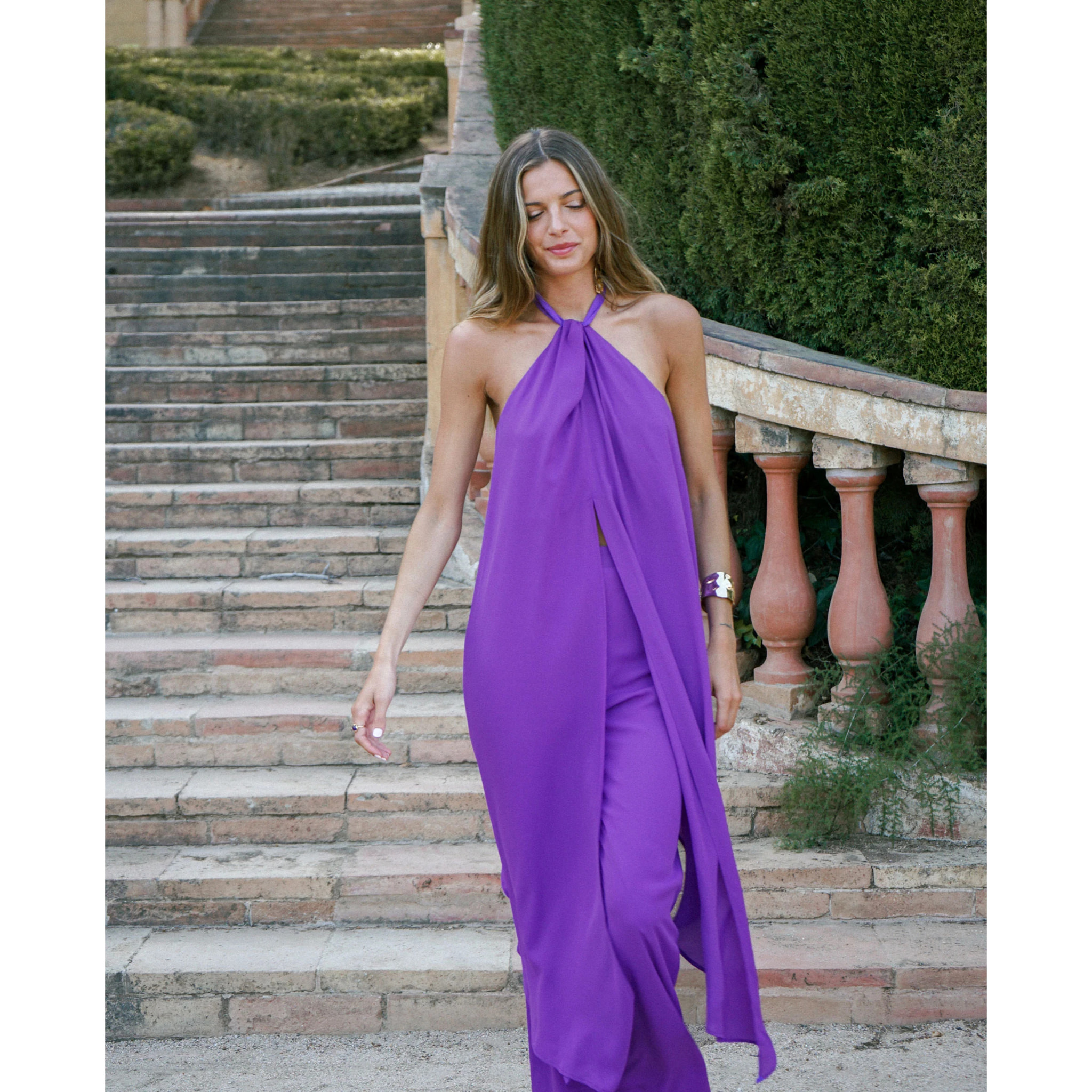 Blusa de mujer halter sin mangas