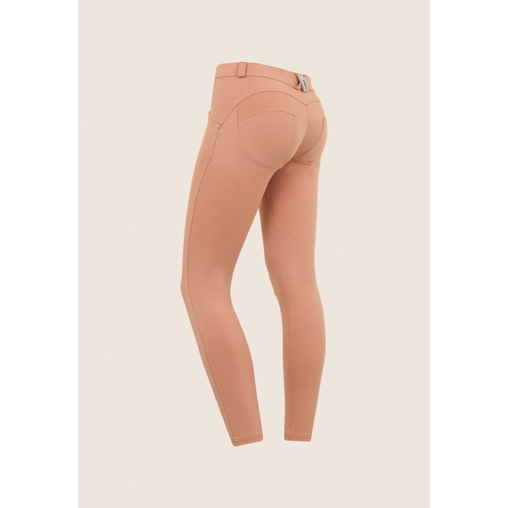 Pantaloni push up WR.UP® in jersey organico vita bassa