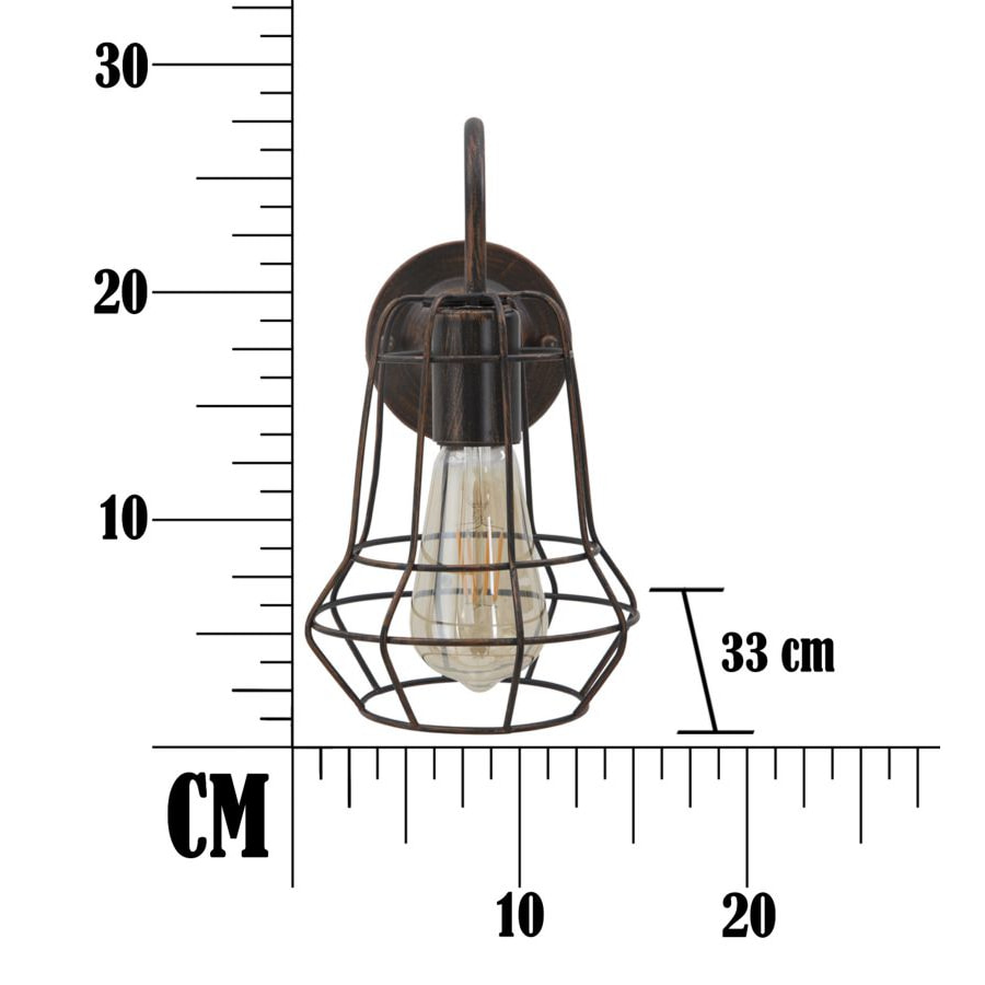 LAMPADA DA MURO INDUSTRY -B- CM 33X15X27,5