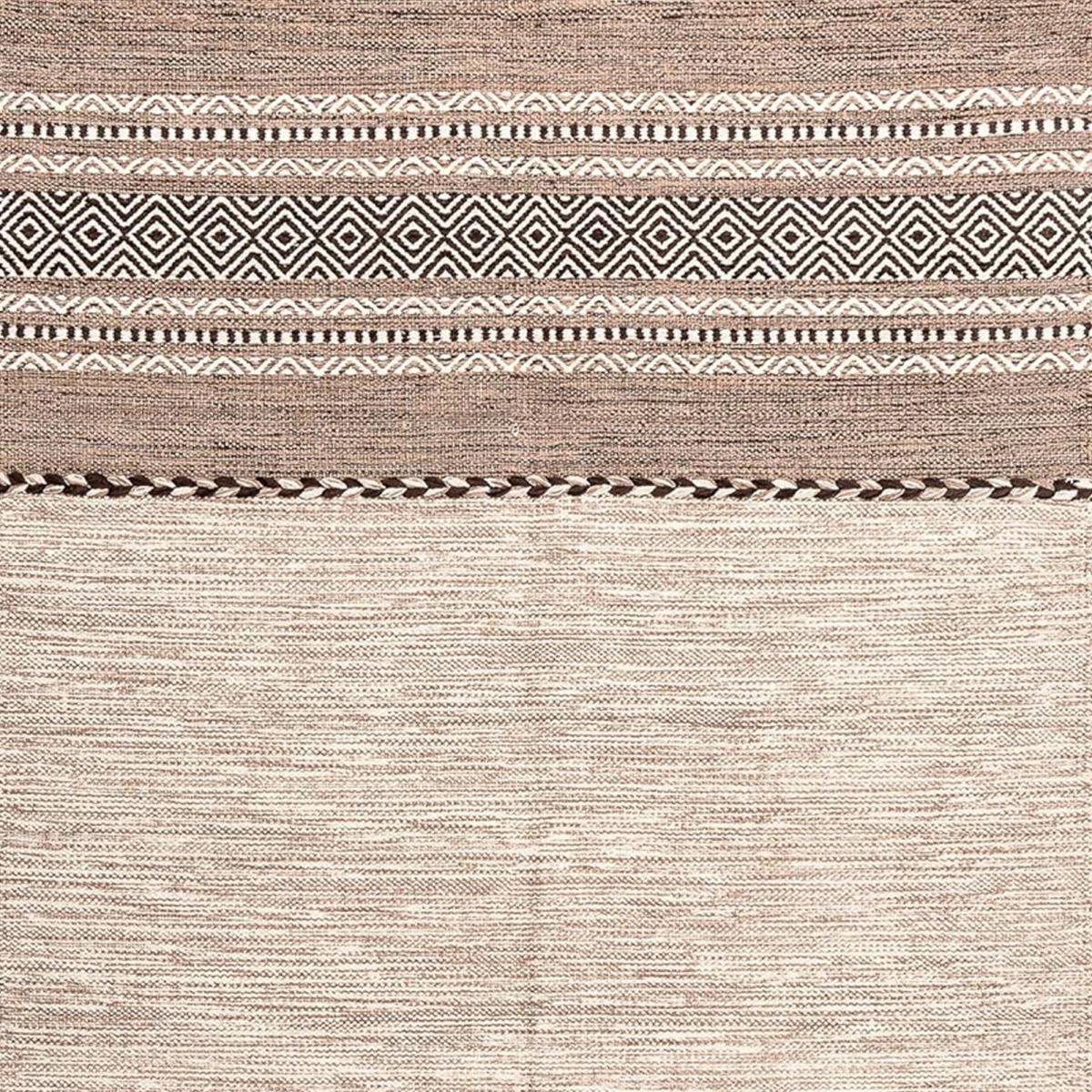 Tapis kilim fait main en coton motif ethnique BUVO