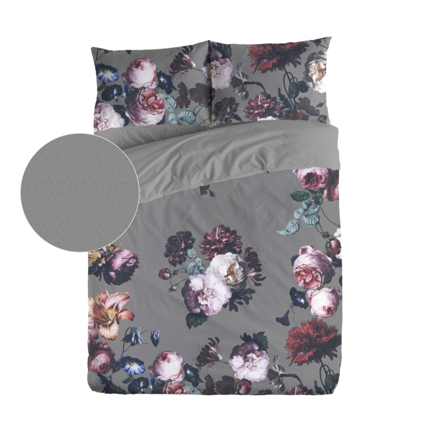 Housse de couette mao gris