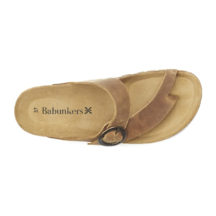 SANDALIA VALENCIA BABUNKERS MARRON