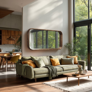 ROMY - Miroir en bois de mindi