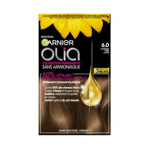 Garnier Olia Coloration Permanente 6.0 Chatain Très Clair