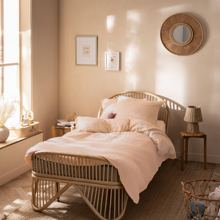 Parure de lit unie en coton, GAZE DE COTON