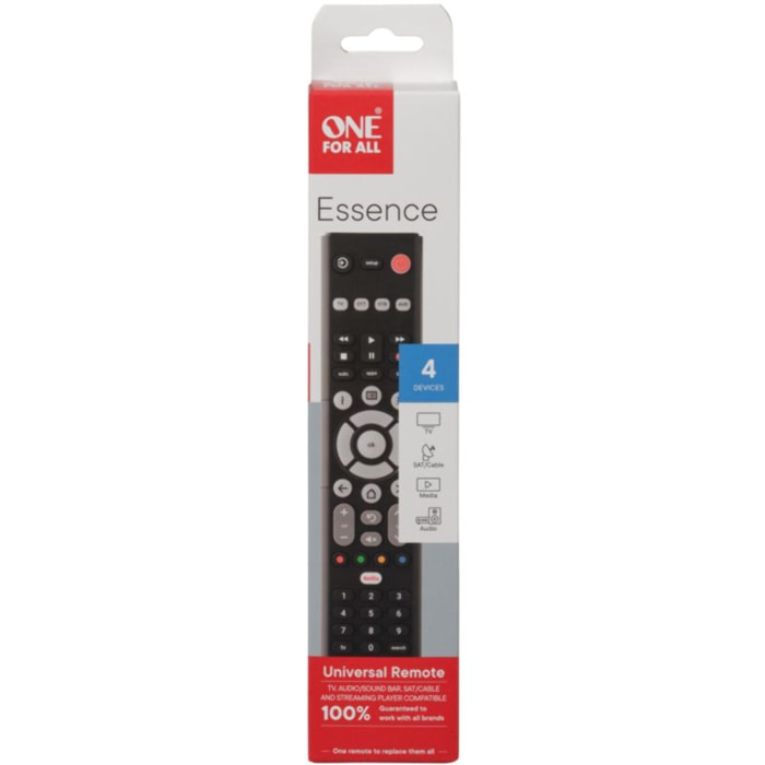 Télécommande ONE FOR ALL Universelle 4en1