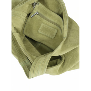Borsa a mano da donna Made in Italy - Modello Valeria Chic - 100% pelle - 40.0 x 35.0 x 15.0 cm