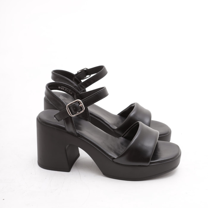 SANDALI CINTURINO CHOCOLA' NERO